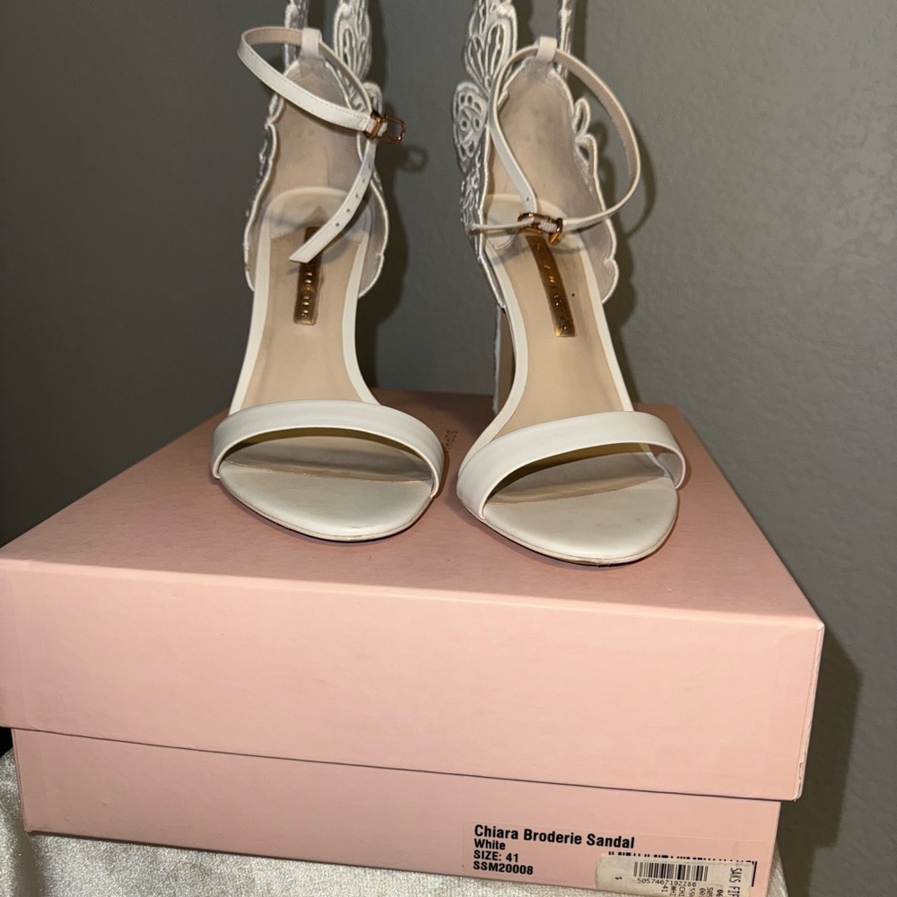 Sophia Webster Chiara White Sandals